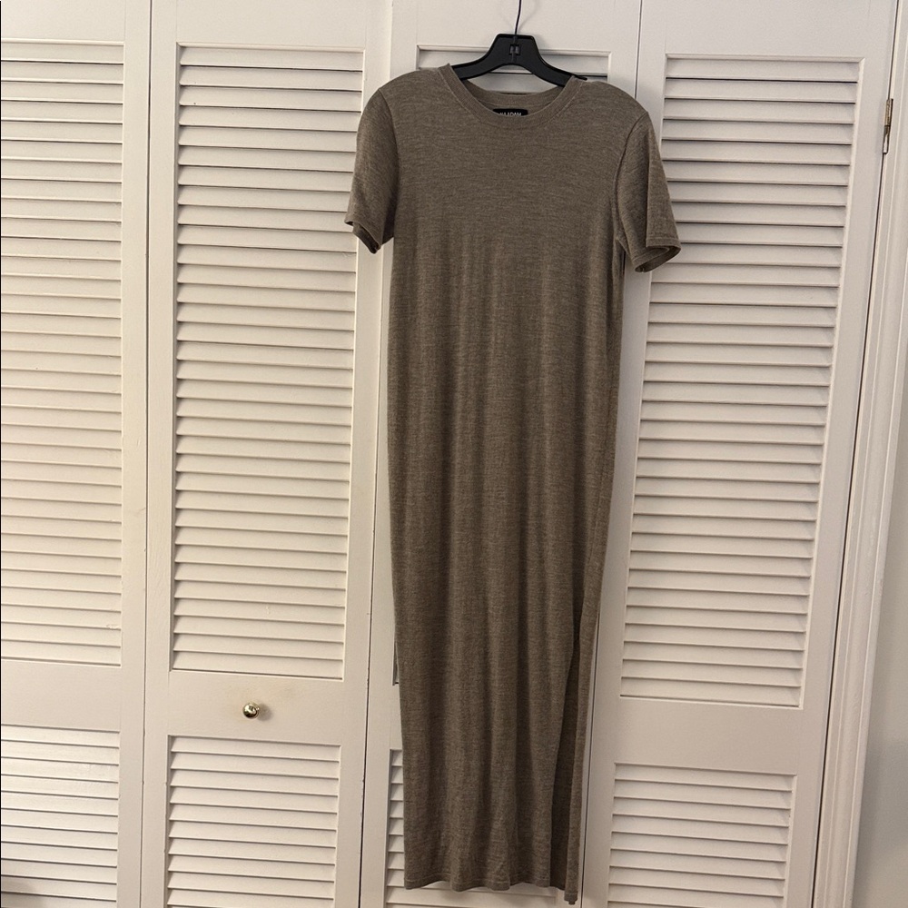 NAADAM Ultra-Fine Cashmere T-shirt Dress in Timber